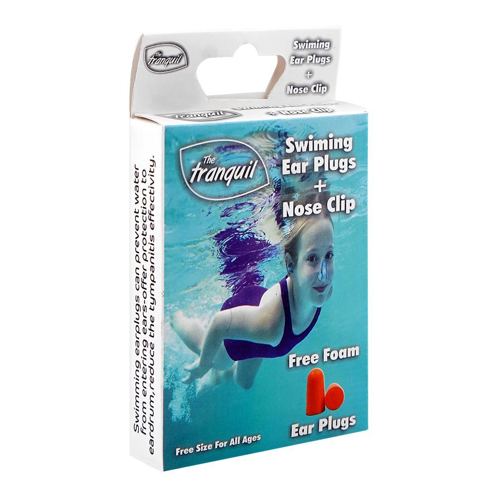The Tranquil Swimming Ear Plugs & Nose Clip, For All Ages - Main Image