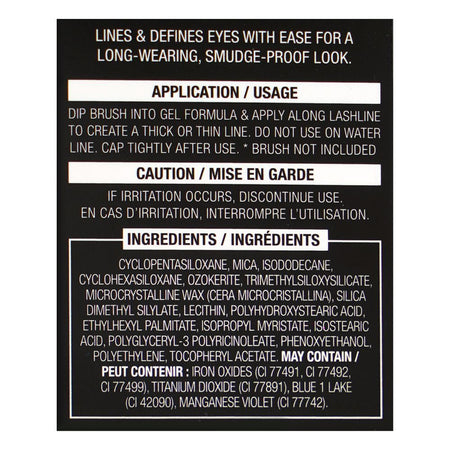 L.A. Girl Glide Gel Eyeliner Pencil, GEL731 Jet Black - Image 4