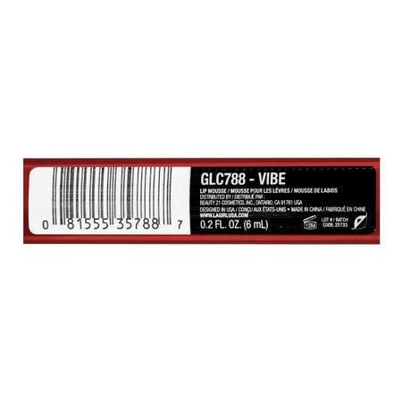 L.A. Girl Lip Mousse Velvet Lip Color Liquid Lipstick, GLC788 Vibe - Image 4