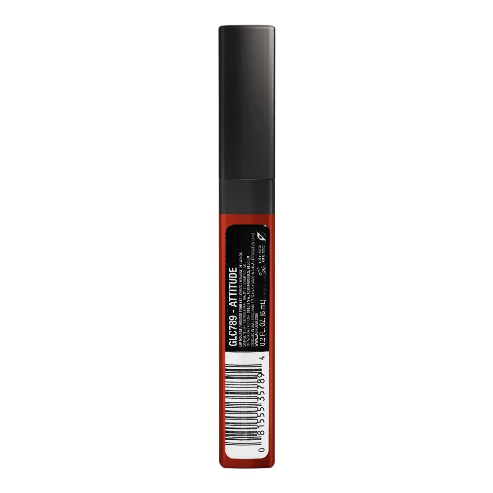 L.A. Girl Lip Mousse Velvet Lip Color Liquid Lipstick, GLC789 Attitude - Image 3