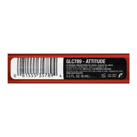 L.A. Girl Lip Mousse Velvet Lip Color Liquid Lipstick, GLC789 Attitude - Image 4