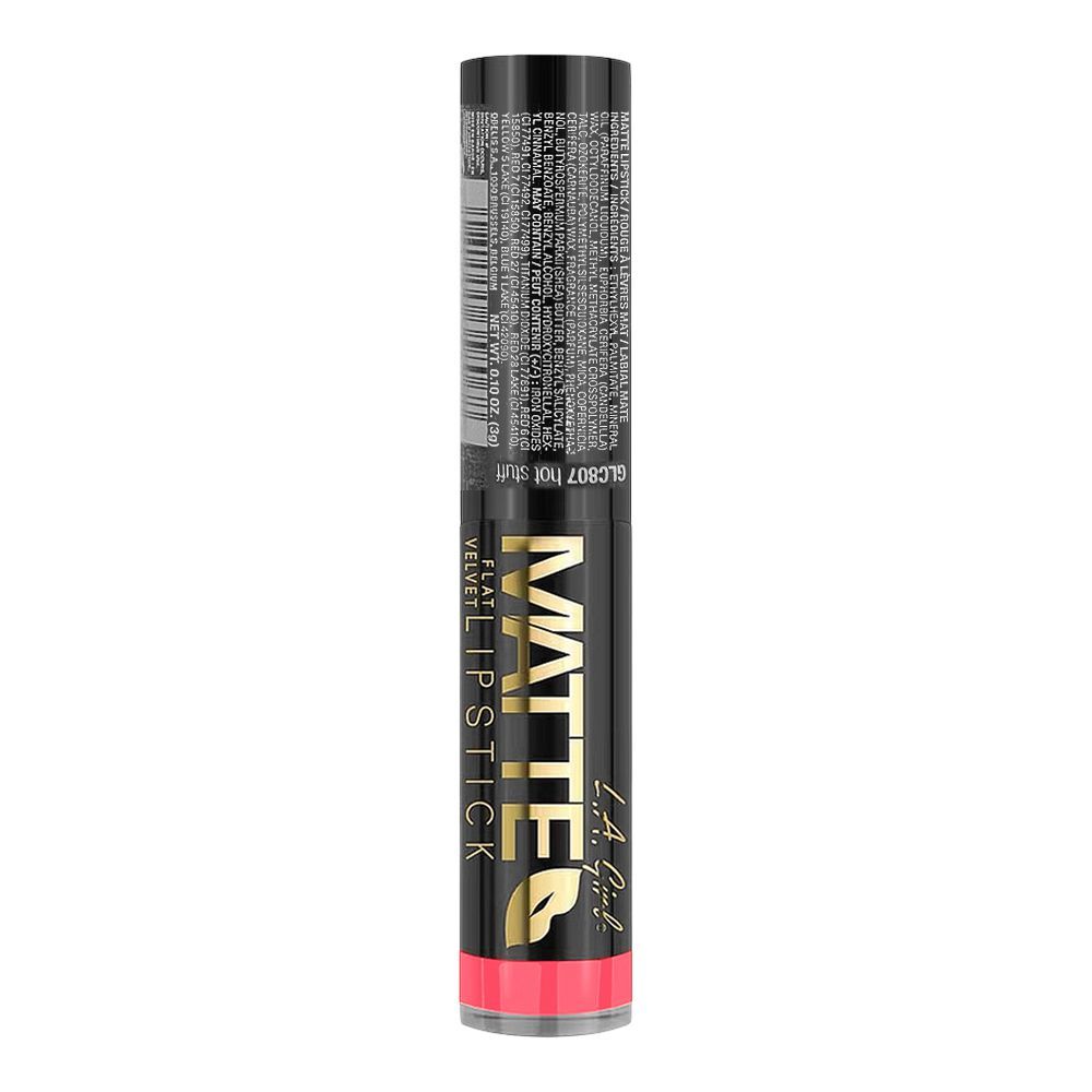 L.A. Girl Matte Flat Velvet lipstick, GLC807 Hot Stuff - Image 3