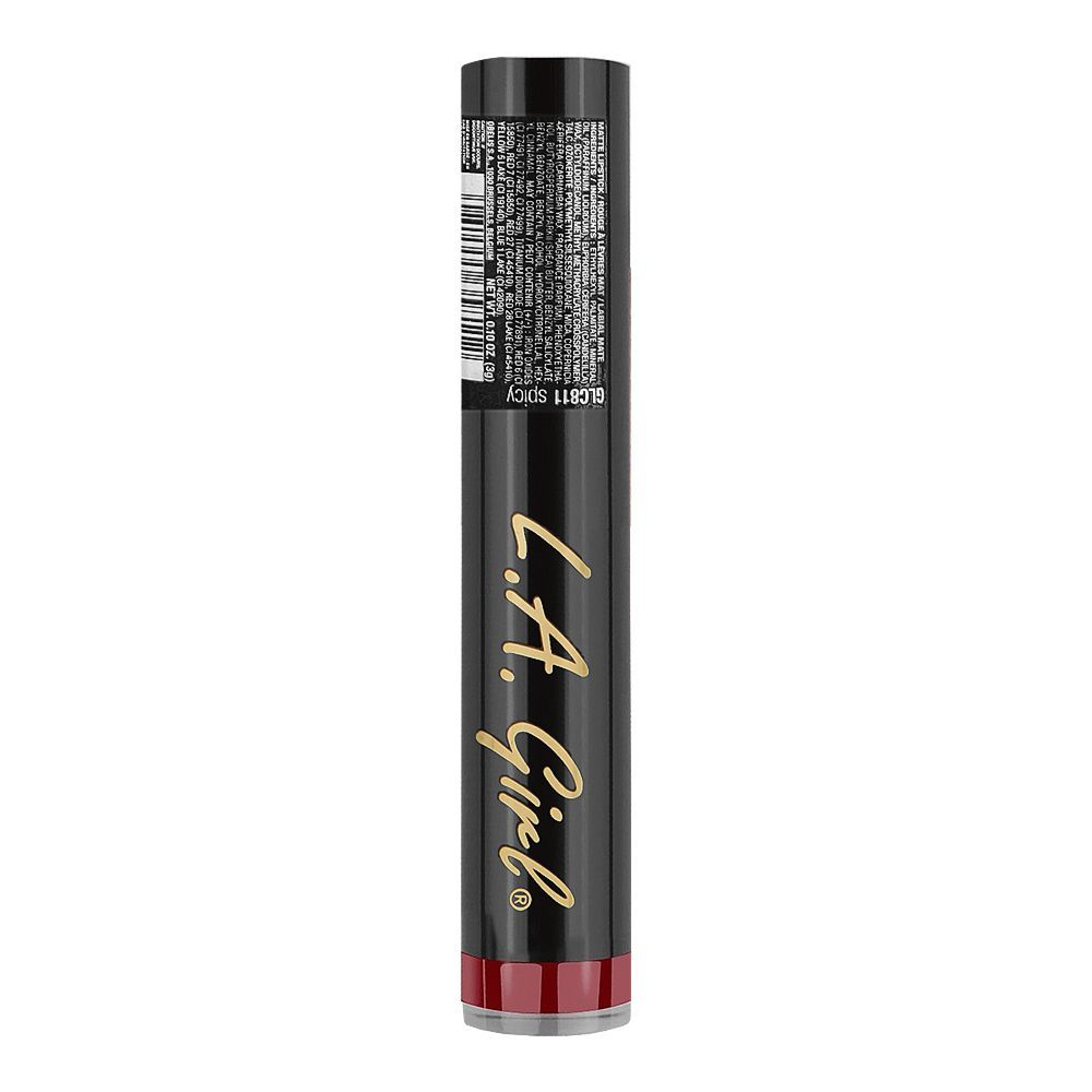 L.A. Girl Matte Flat Velvet lipstick, GLC811 Spicy - Image 4