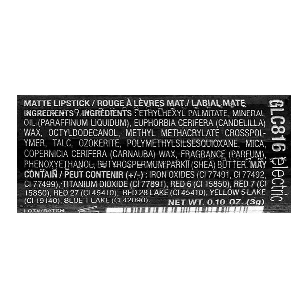 L.A. Girl Matte Flat Velvet lipstick, GLC816 Electric - Image 4
