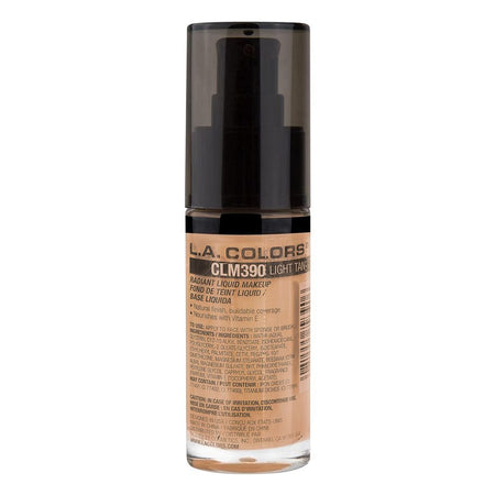 L.A. Girl Radiant Liquid Foundation, 28.5ml, CLM390 Light Tan - Image 2