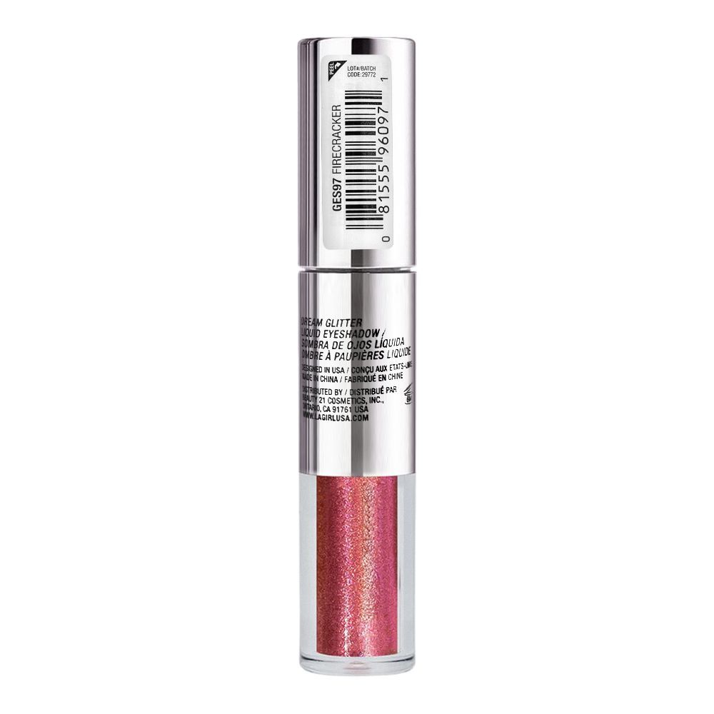 L.A. Girl Dream Glitter Liquid Eyeshadow, 4ml, GES97 Firecracker - Image 4