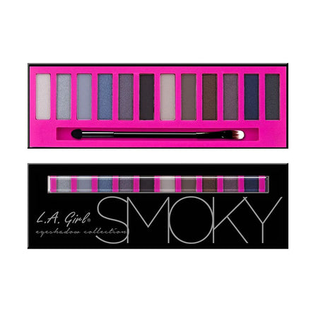 L.A. Girl Beauty Brick Eyeshadow Palette, 12 Shades, GES332 Smoky - Main Image