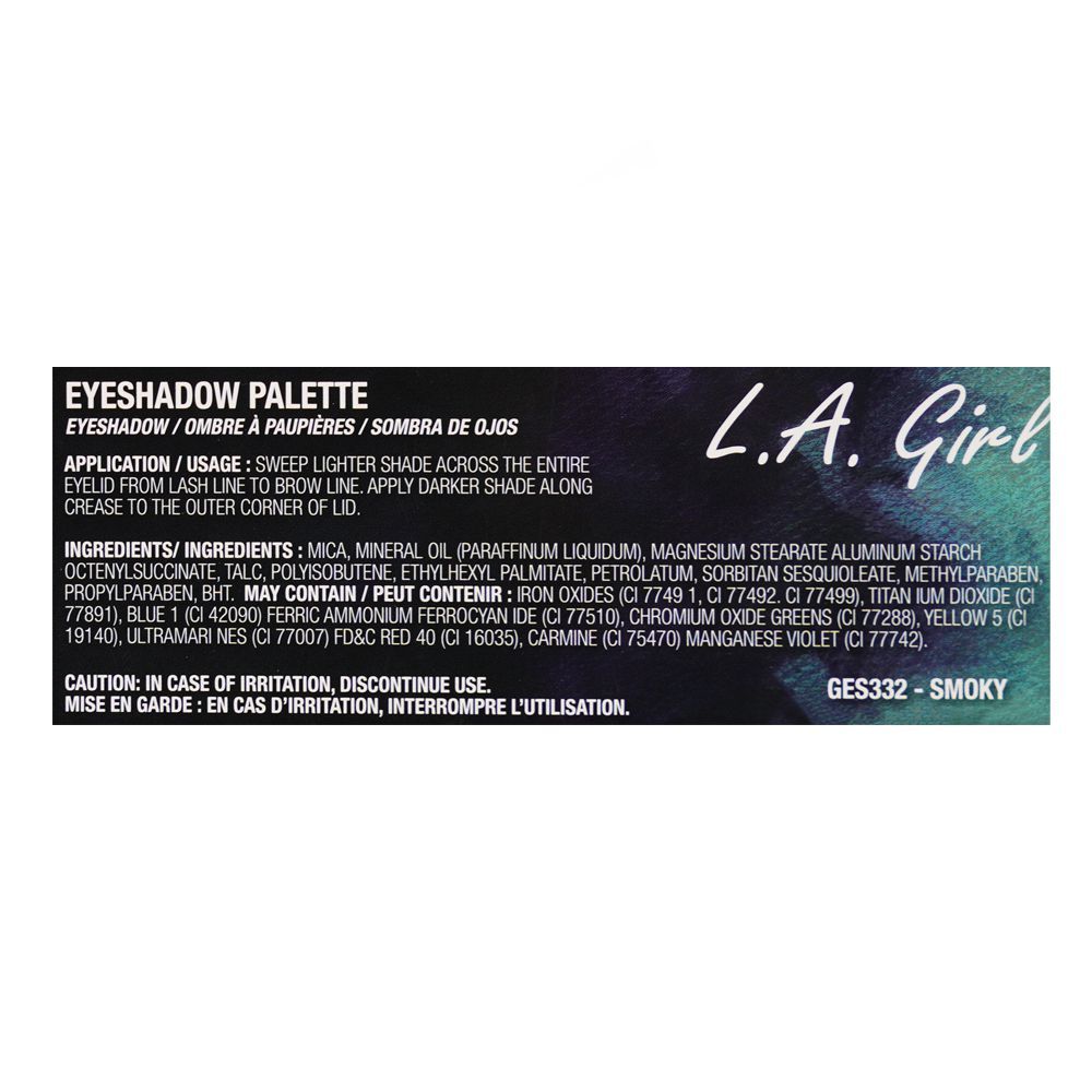 L.A. Girl Beauty Brick Eyeshadow Palette, 12 Shades, GES332 Smoky - Image 4