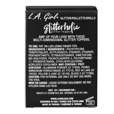 L.A. Girl Glitterholic Glitter Topper, 1.2g, GGP454 Frenzy - Image 3