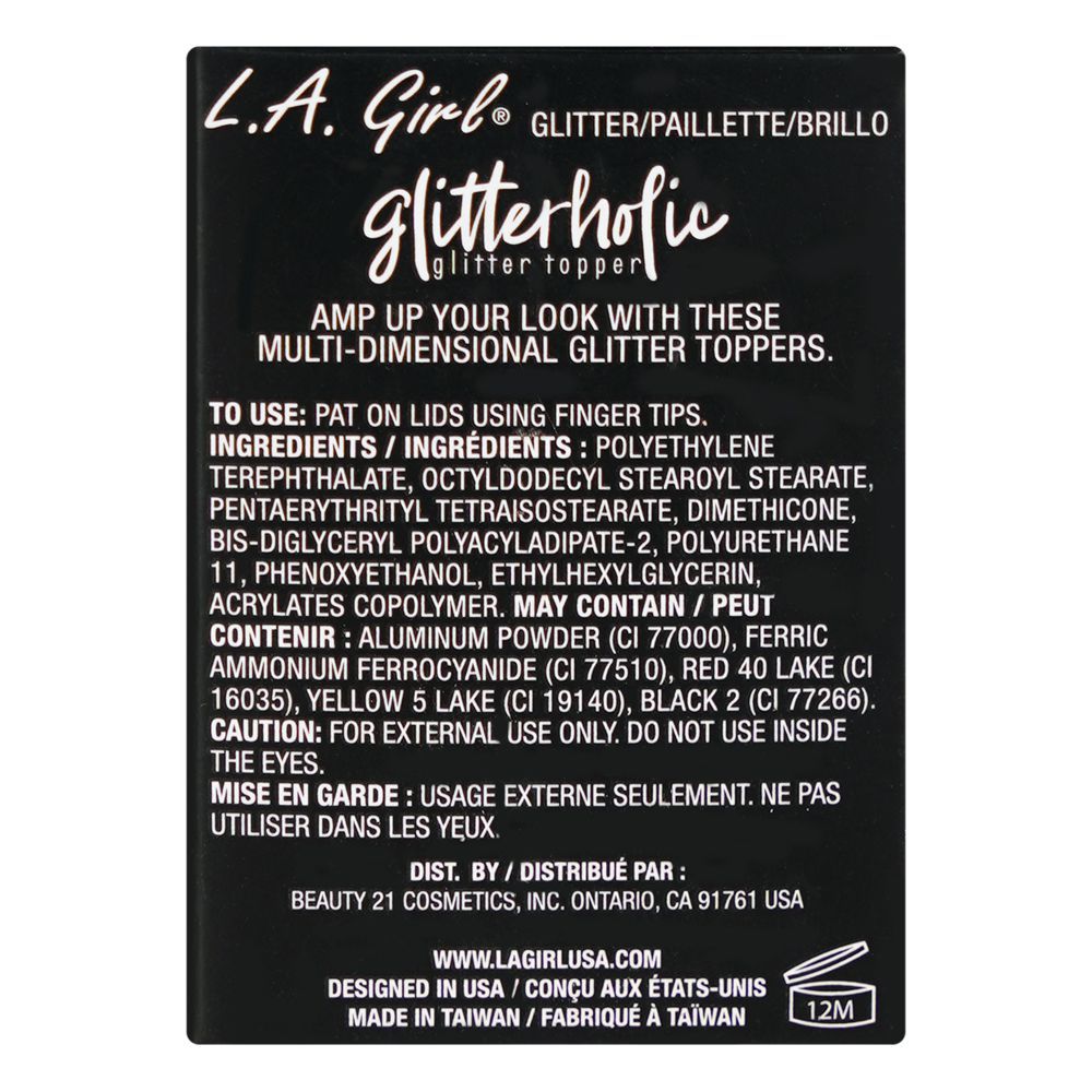 L.A. Girl Glitterholic Glitter Topper, 1.2g, GGP456 Oh So Extra - Image 4