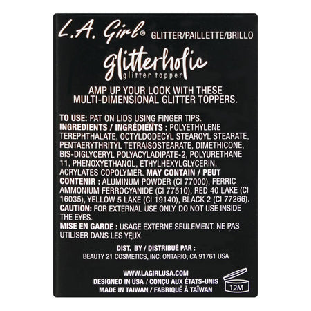 L.A. Girl Glitterholic Glitter Topper, 1.2g, GGP456 Oh So Extra - Image 4