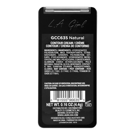 L.A. Girl Pro. Contour Cream, Highlighter & Contour, GCC635 Natural - Image 4