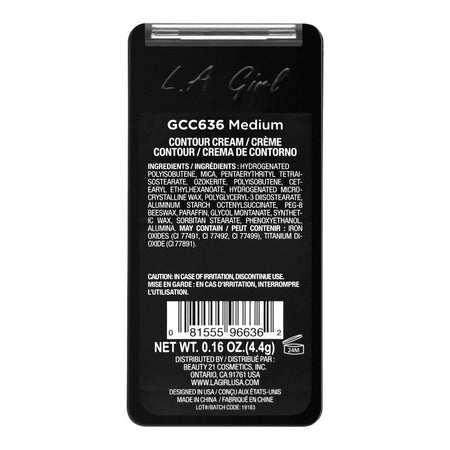 L.A. Girl Pro. Contour Cream, Highlighter & Contour, GCC636 Medium - Image 4