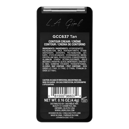 L.A. Girl Pro. Contour Cream, Highlighter & Contour, GCC637 Tan - Image 4