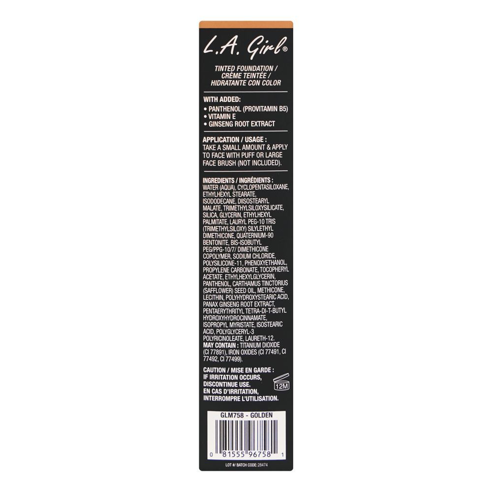L.A. Girl Tinted Liquid Foundation, 30ml, GLM758 Golden - Image 3