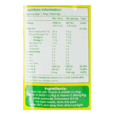 Dalda Corn Oil Standy Pouch, 1000ml - Image 3