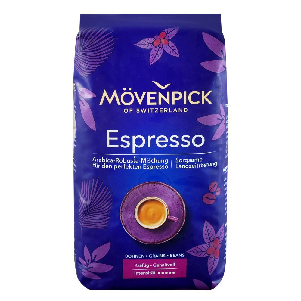 Movenpick Espresso Coffee Beans, 500g Pouch - Main Image