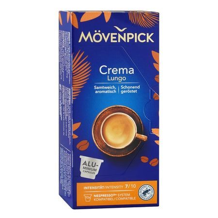 Movenpick Crema Lungo Coffee Pods, 10-Pods, 55g - Main Image