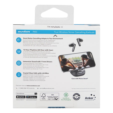 Anker Soundcore P40I Smart Wireless Earbuds, Black, A3955H11 - Image 3