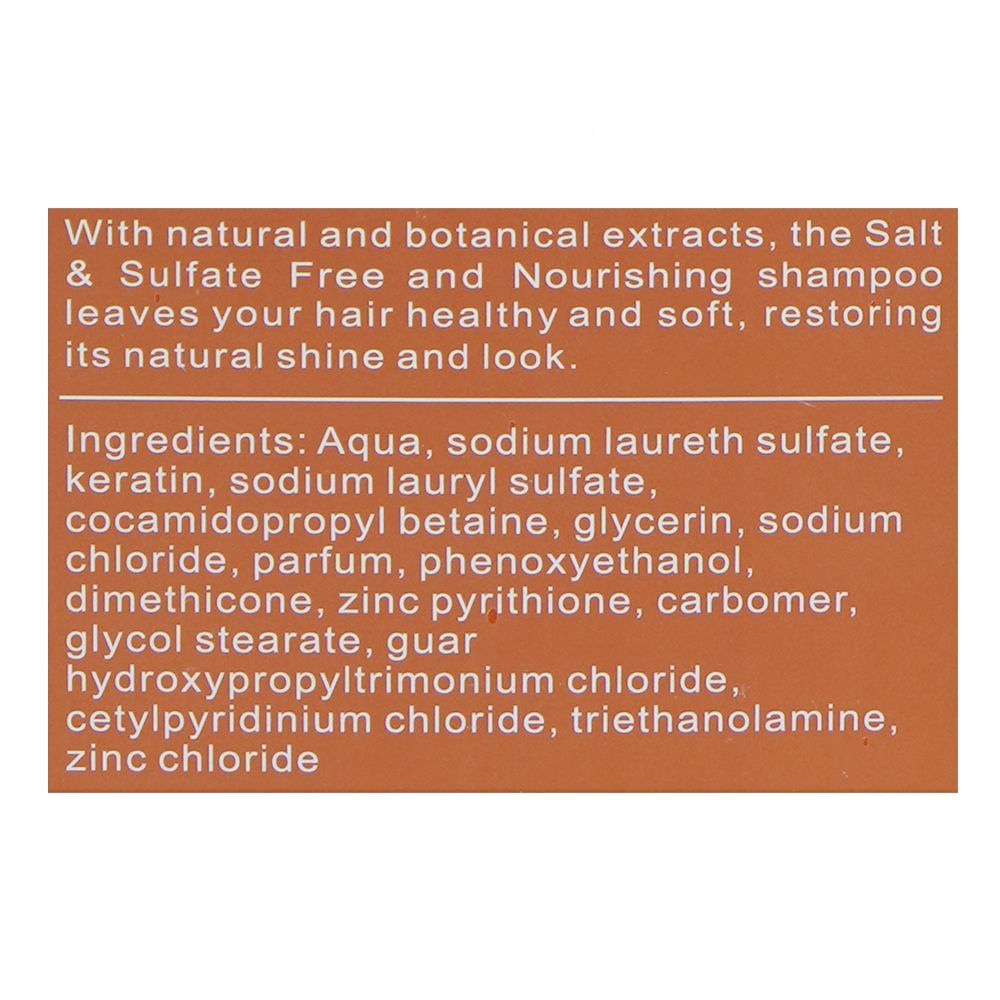 Keratin Nutrition Moisturizing & Smooth Shampoo, 900ml - Image 3