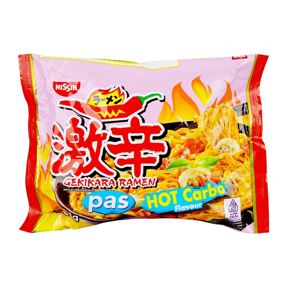 Nissin Gekikara Pas Ramen Hot Carbo Noodles, 81g - Main Image