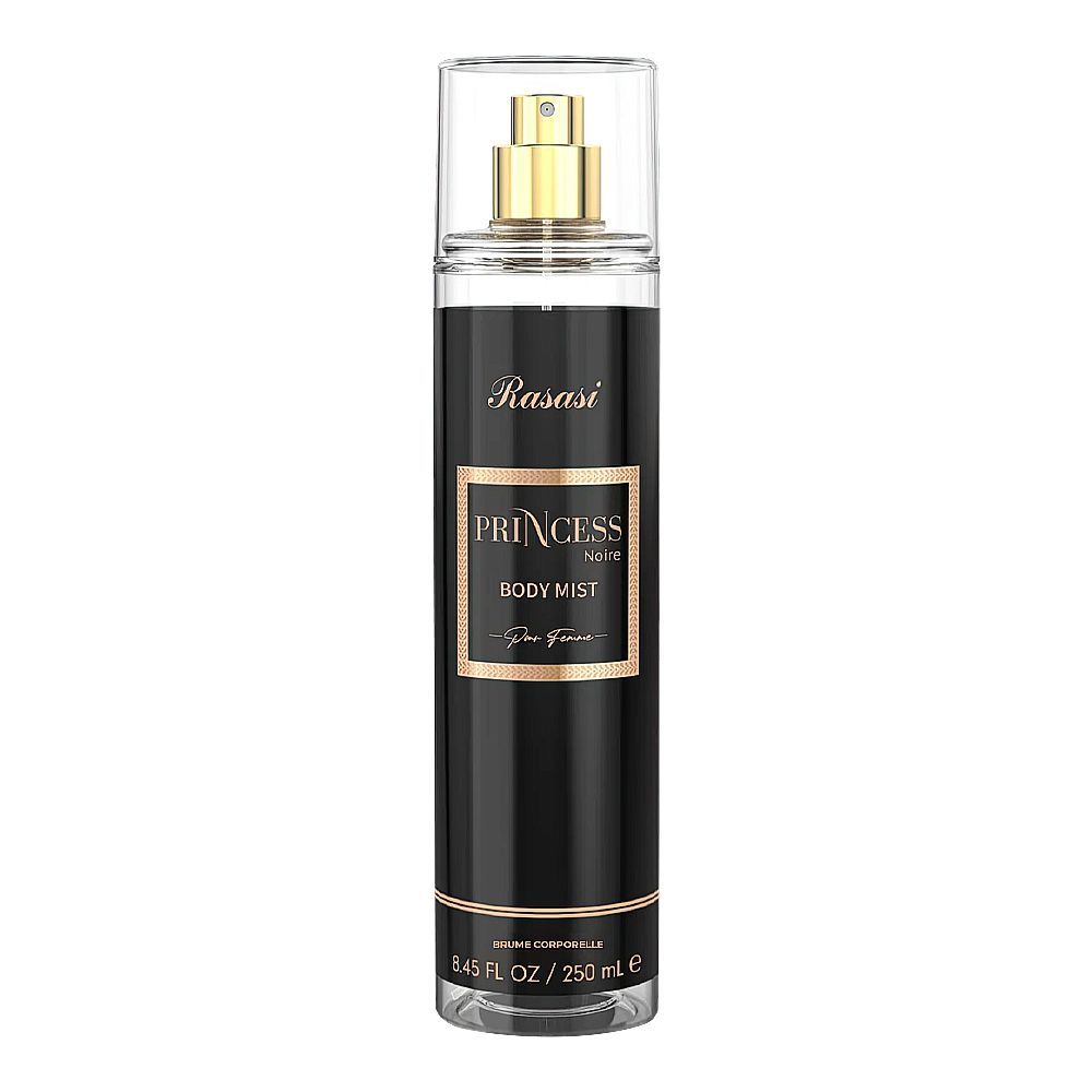 Rasasi Princess Noir Body Mist, For Women, 250ml - Main Image