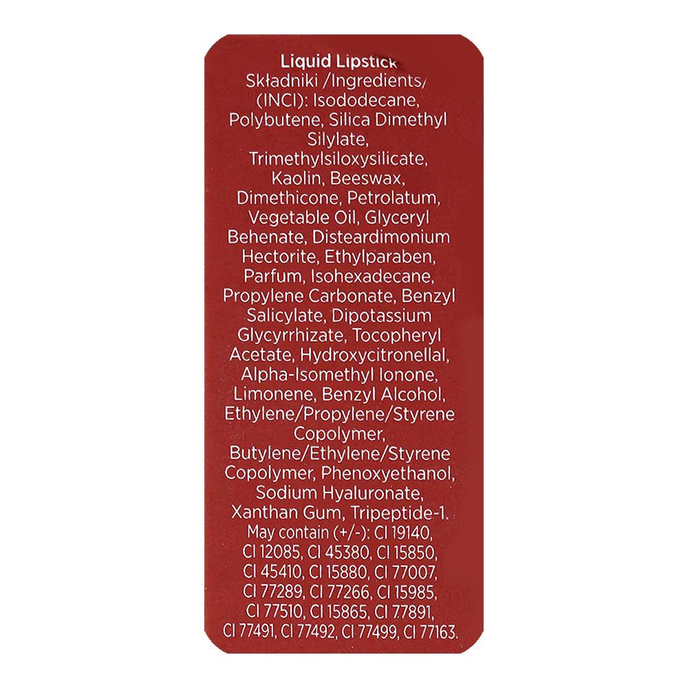 Eveline Oh! My Lips Liquid Matt Lipstick & Contour Lip Liner 4.5ml, 17 Flamenco Red - Image 6