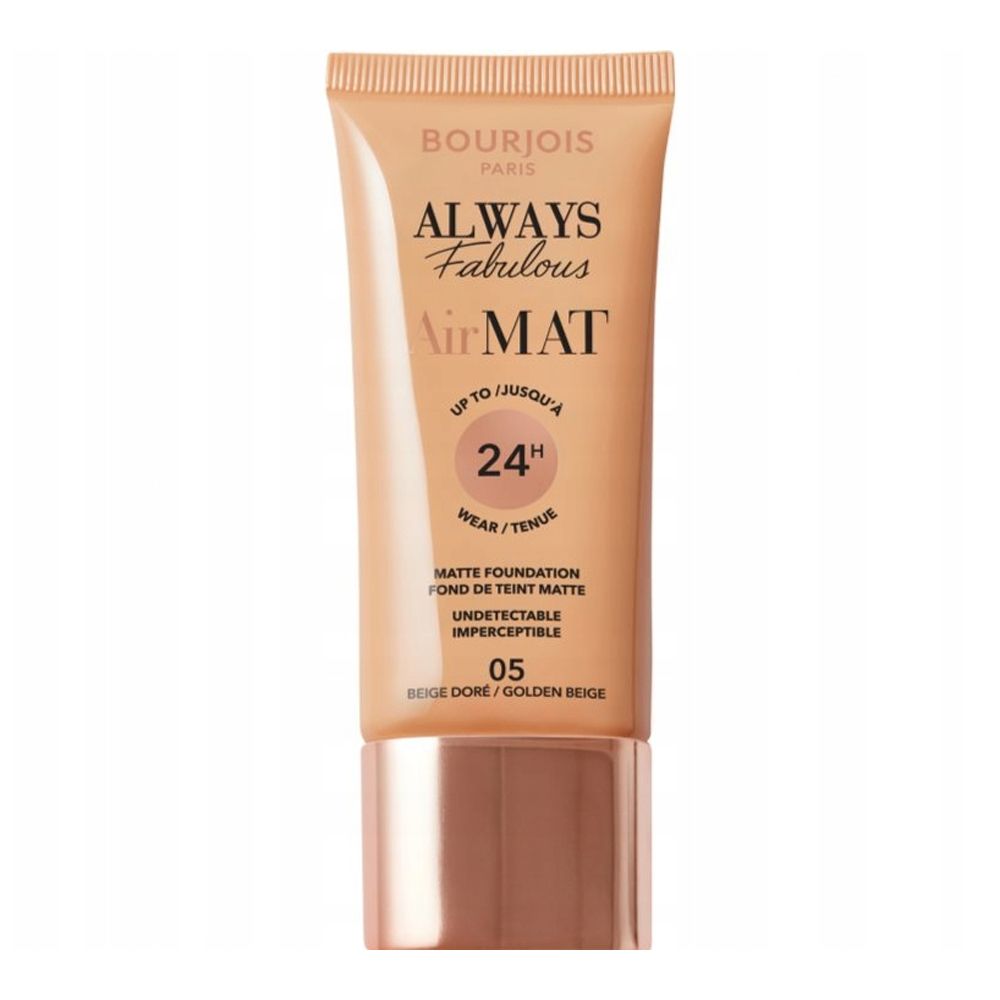 Bourjois Always Fabulous Air Mat 24H Matte Foundation, 05 Golden Beige - Main Image