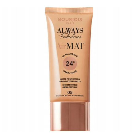 Bourjois Always Fabulous Air Mat 24H Matte Foundation, 05 Golden Beige - Main Image