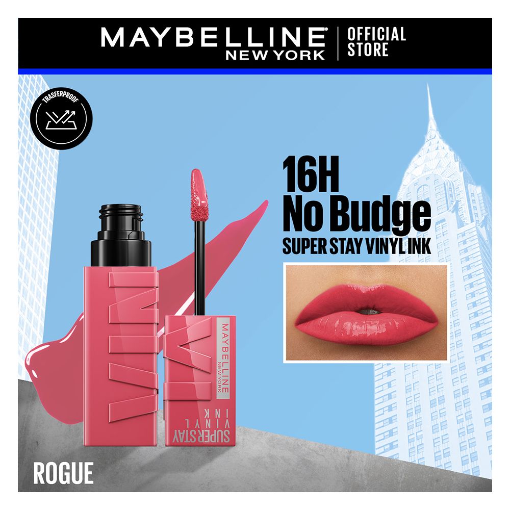 Maybelline New York Superstay Vinyl Ink Longwear No-Budge Liquid Lipstick, 145 Rogue - Main Image