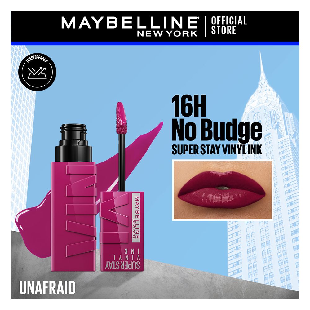 Maybelline New York Superstay Vinyl Ink Longwear No-Budge Liquid Lipstick, 170 Unafraid - Main Image