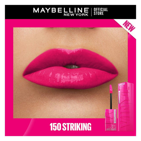 Maybelline New York Superstay Vinyl Ink Longwear No-Budge Liquid Lipstick, 150 Striking - Image 2