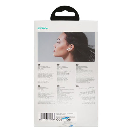 Joyroom Jpods True Wireless Earbuds, IPX4 Waterproof, White, JR-PB2 - Image 3