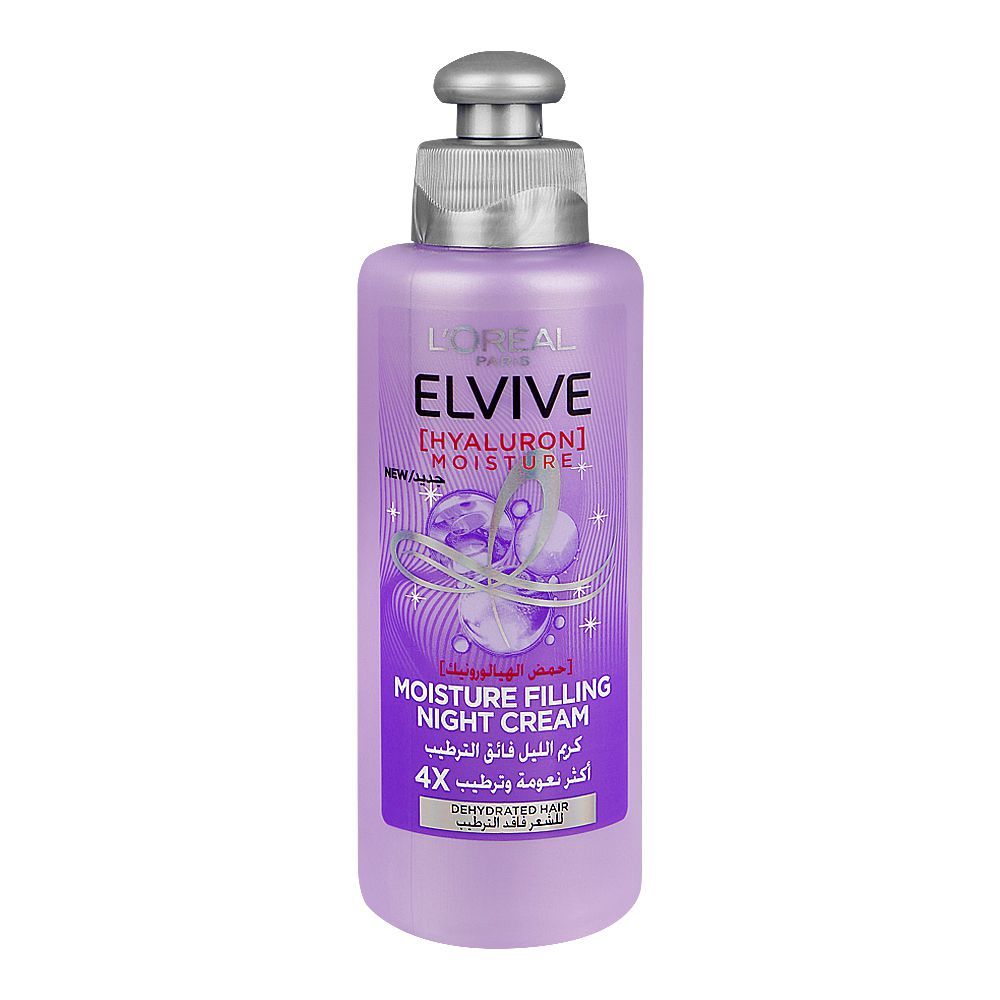 L'Oreal Paris Elvive Hyaluron Moisture - Moisture Filling Night Cream, 200ml - Main Image