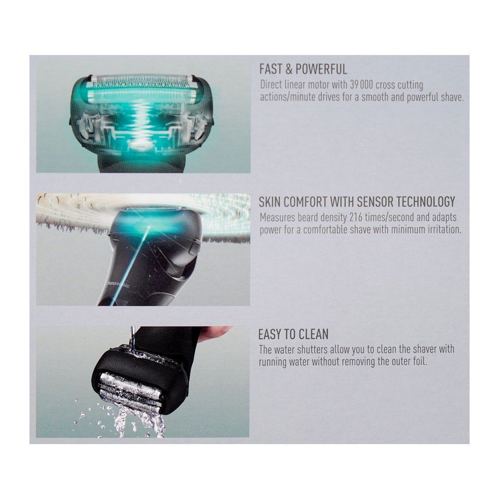 Panasonic Wet & Dry Rechargeable Shaver, ES-LT2B-K - Image 5