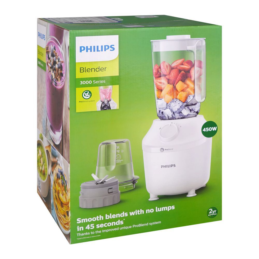 Philips 3000 Series Blender, 450W, 1900ml Capacity, HR2041/16 - Image 2