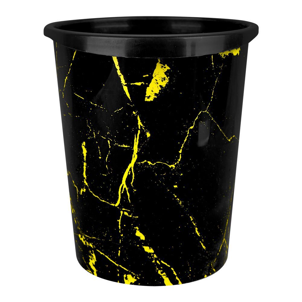 Graceware Plastic Curve Dustbin, 4000ml, Black - Image 2