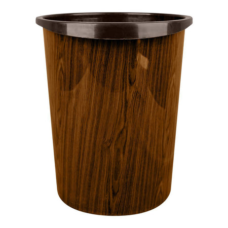 Graceware Plastic Curve Dustbin, 7500ml, Brown - Image 2