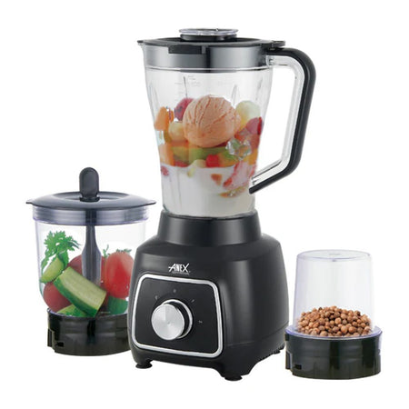 Anex Deluxe Blender & Grinder, 1500ml Jar, Black, AG-6135UB - Main Image