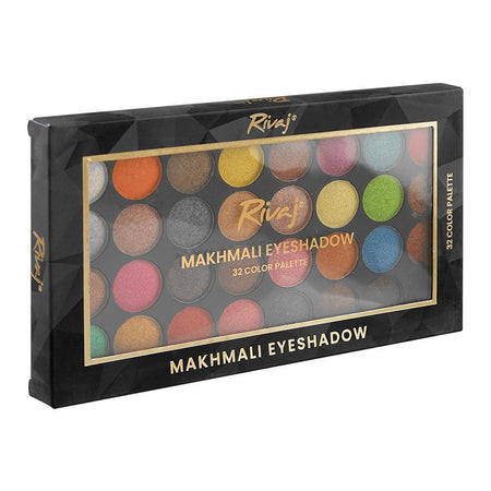 Rivaj UK Makhmali Eyeshadow Palette, 32 Shades, No. 01 - Image 2