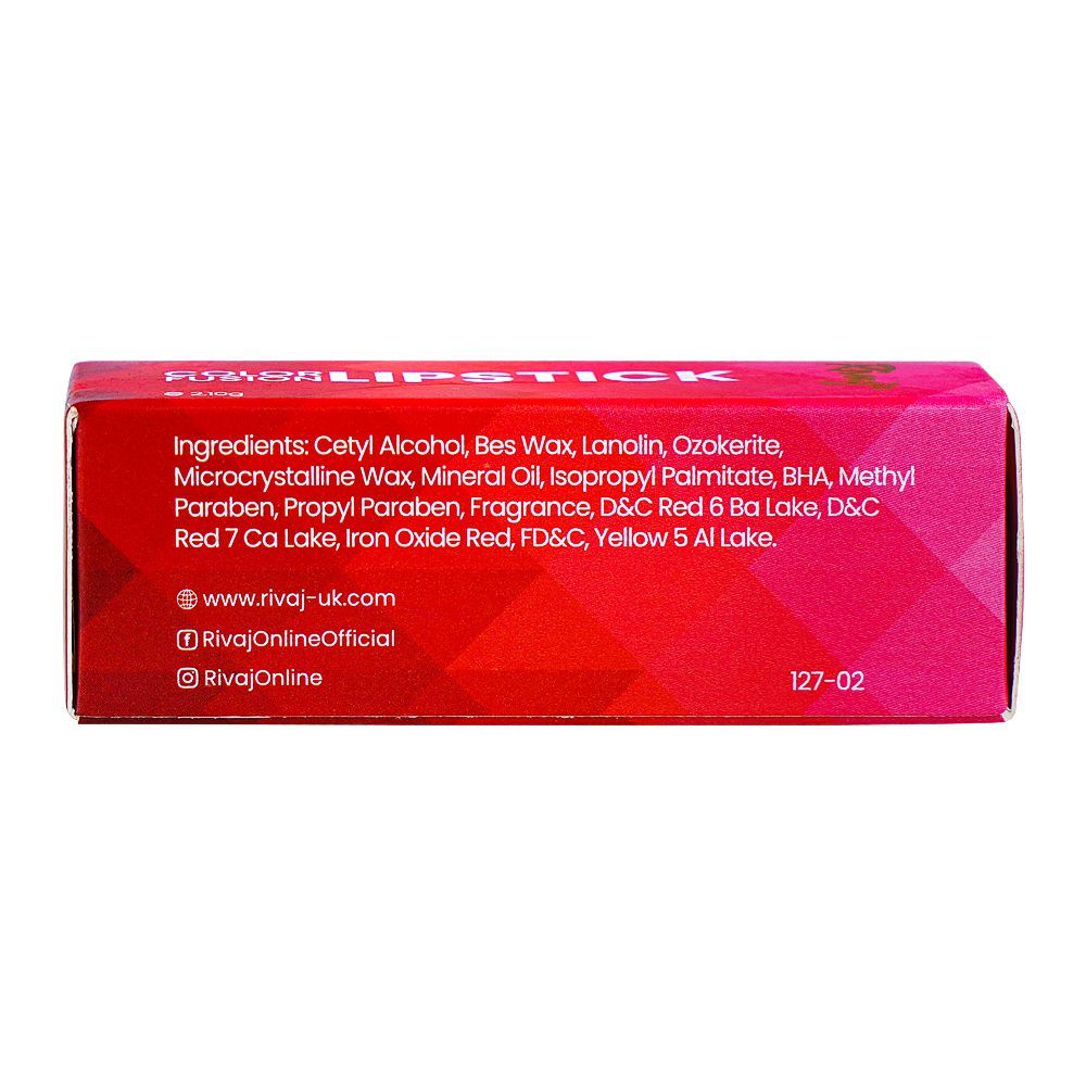 Rivaj UK Color Fusion Lipstick, No. 18 - Image 3