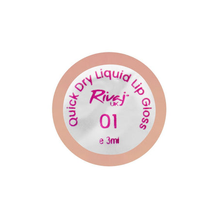 Rivaj UK Quick Dry Waterproof Liquid Lip Gloss, 3ml, No. 01 - Image 3