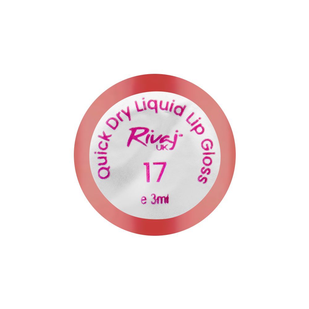Rivaj UK Quick Dry Waterproof Liquid Lip Gloss, 3ml, No. 17 - Image 3