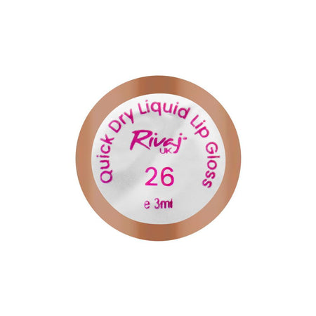 Rivaj UK Quick Dry Waterproof Liquid Lip Gloss, 3ml, No. 26 - Image 3