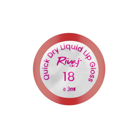 Rivaj UK Quick Dry Waterproof Liquid Lip Gloss, 3ml, No. 18 - Image 3