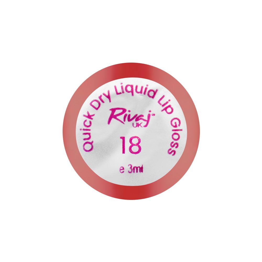 Rivaj UK Quick Dry Waterproof Liquid Lip Gloss, 3ml, No. 18 - Image 3