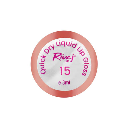 Rivaj UK Quick Dry Waterproof Liquid Lip Gloss, 3ml, No. 15 - Image 3