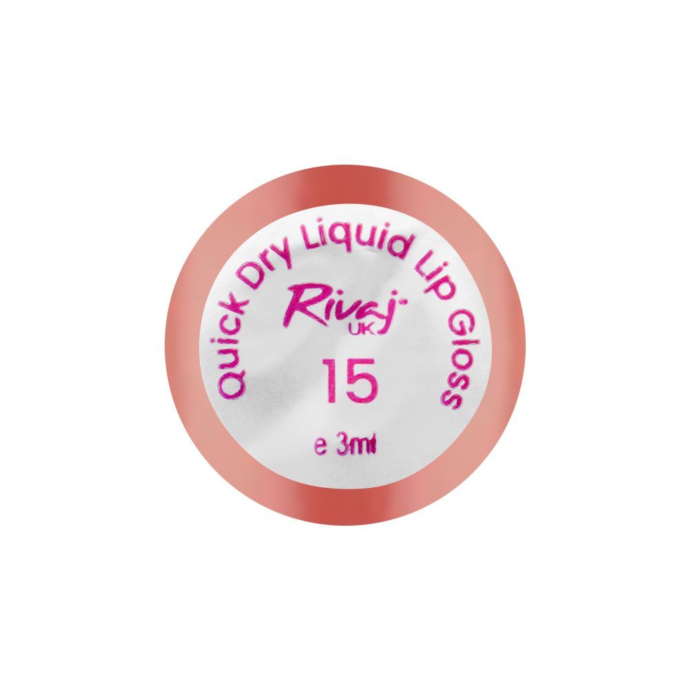 Rivaj UK Quick Dry Waterproof Liquid Lip Gloss, 3ml, No. 15 - Image 3