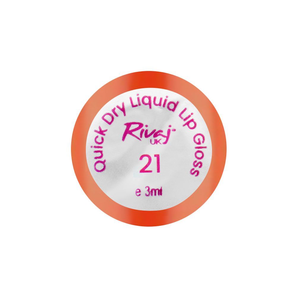 Rivaj UK Quick Dry Waterproof Liquid Lip Gloss, 3ml, No. 21 - Image 3