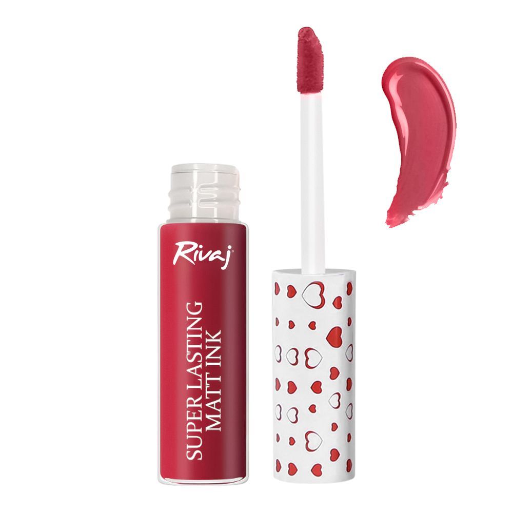 Rivaj UK Super Lasting Matt Ink Lip Gloss, 3ml, No. 04 - Main Image